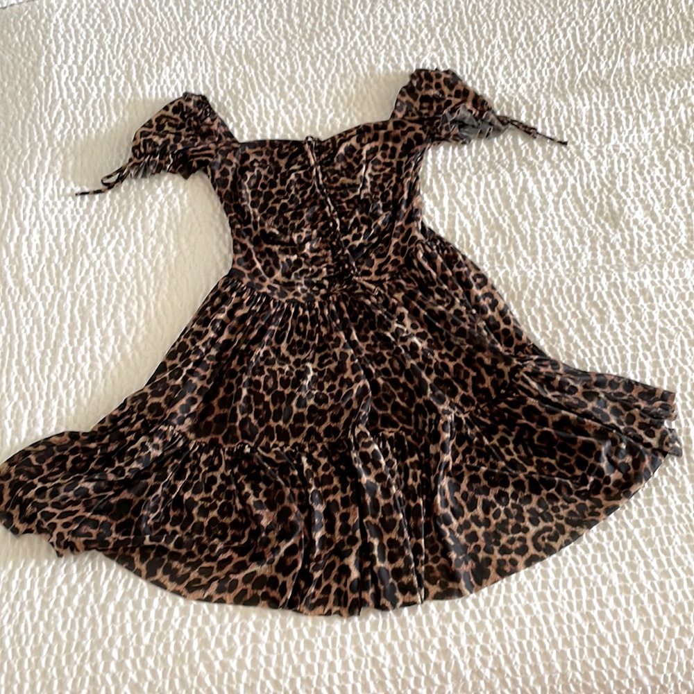 leopard dress by blackmilk clothing from Australia. Size small. Worn once.